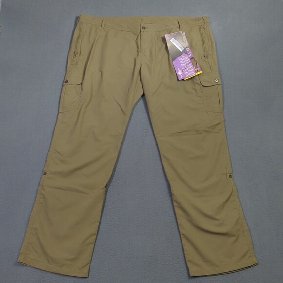 Clothing Arts Pants Women's 18x32 Olive Pick Pocket Proof Travel Pant Nylon NWT - Picture 1 of 15